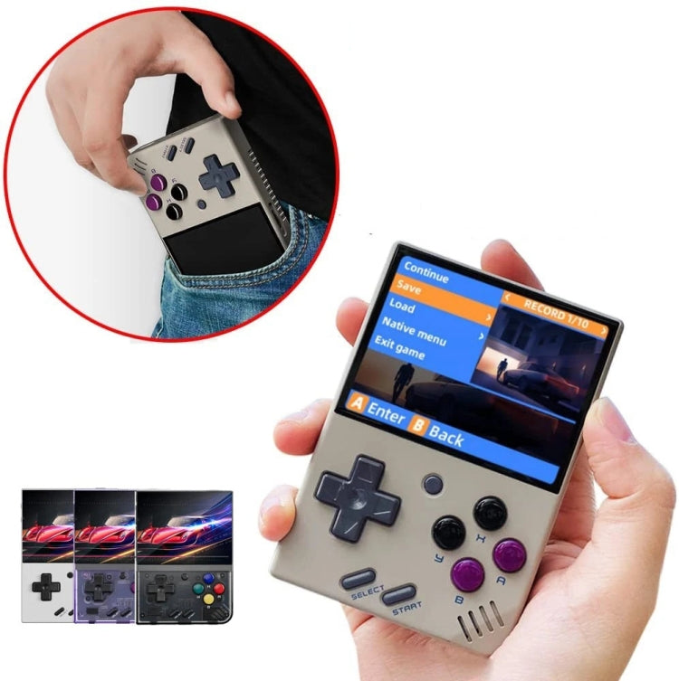 Miyoo Mini Plus 3.5 Inch IPS Screen Retro Handheld Game Console 128GB 28K Games(Grey) - Pocket Console by buy2fix | Online Shopping UK | buy2fix