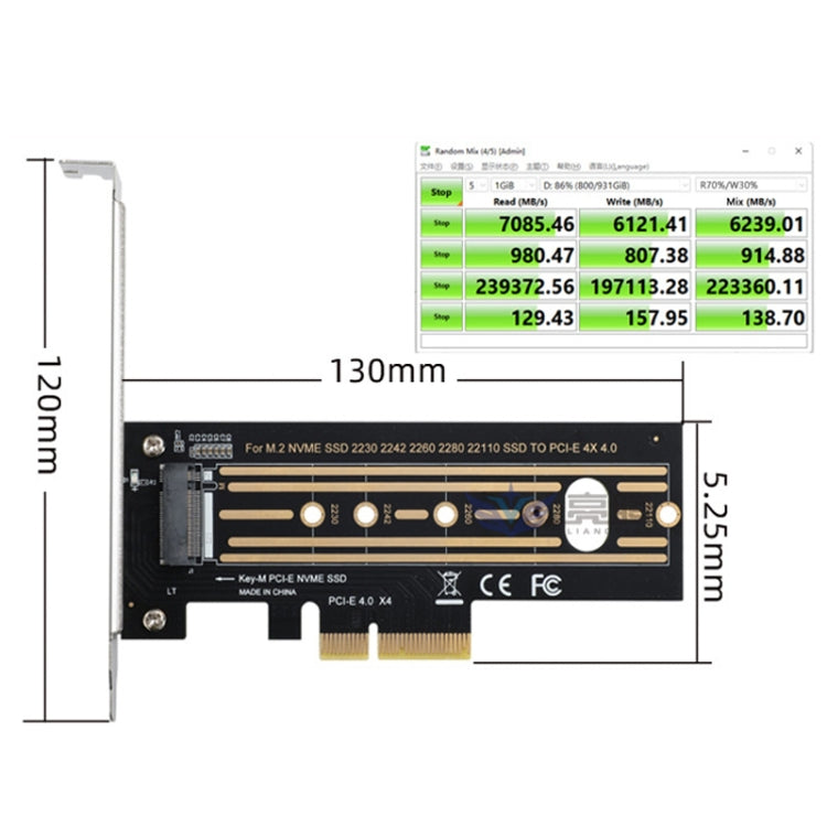 2pcs M.2 Riser Card NVMe SSD to PCI-E X4 4.0 GEN4(Black) - Card Adapter by buy2fix | Online Shopping UK | buy2fix