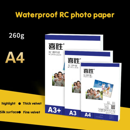 A3 20 Sheets  260g Waterproof RC Photo Paper for Brother/Epson/Lenovo/HP/Canon Inkjet Printers(Fine Velvet) - Printer Accessories by buy2fix | Online Shopping UK | buy2fix