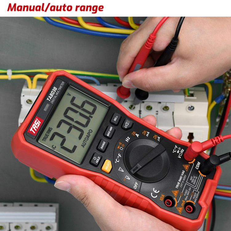 TASI TA803B Digital High Precision Multimeter Digital Display Household Multifunction Electrician Multimeter - Digital Multimeter by TASI | Online Shopping UK | buy2fix