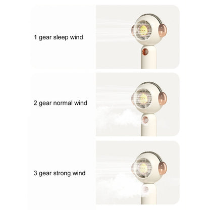 Without Blade Spray Handheld Children Small Fan(White) - Electric Fans by buy2fix | Online Shopping UK | buy2fix