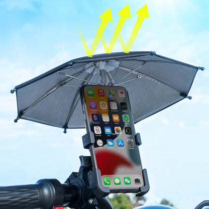 Motorcycle Waterproof Sunshade Umbrella Mobile Phone Navigation Bracket(Handlebar) - Holder by buy2fix | Online Shopping UK | buy2fix