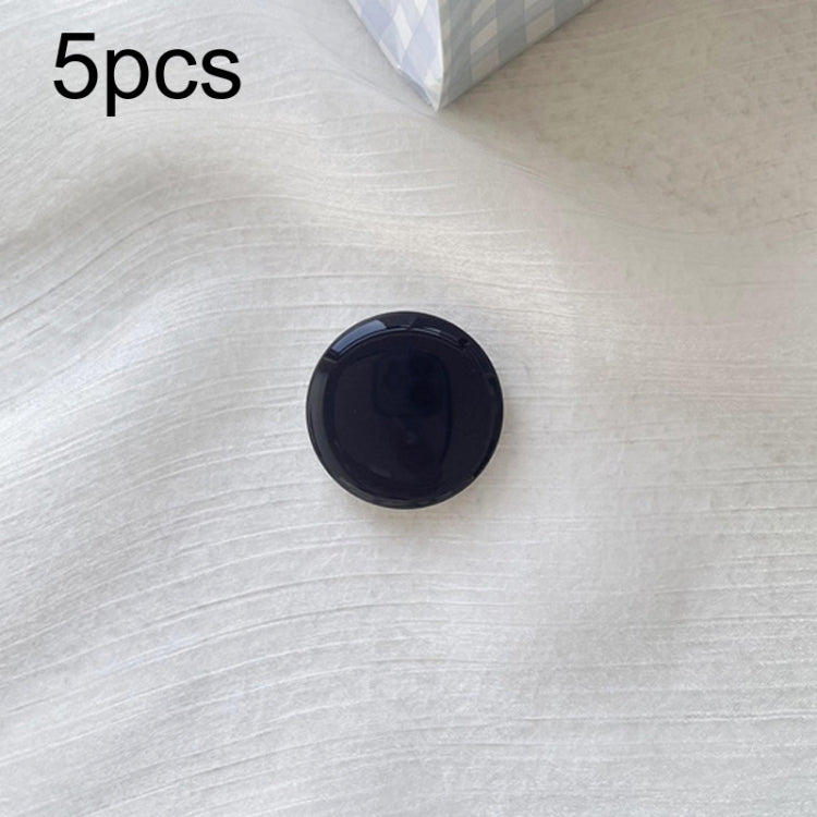 5pcs Solid Color Drop Glue Airbag Bracket Mobile Phone Ring Buckle(Black) - Ring Holder by buy2fix | Online Shopping UK | buy2fix