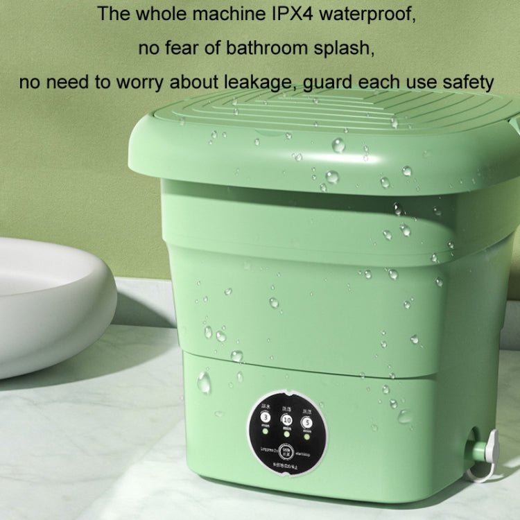 4.5L Mini Portable Folding Household Washing Machine Underwear Washer, Color: Fruit Green(UK Plug) - Washing Machines & Accessories by buy2fix | Online Shopping UK | buy2fix