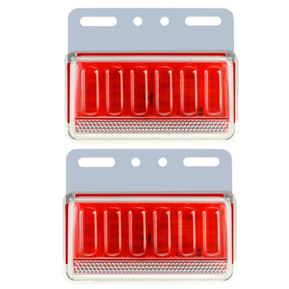 2pcs 24V Truck LED Side Light Car Strong Light Waterproof Super Bright Tire Lamp(Red) - Clearance Lights by buy2fix | Online Shopping UK | buy2fix