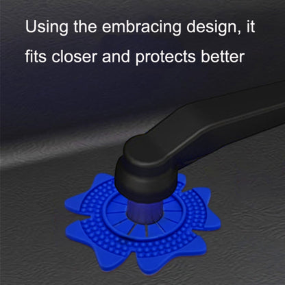 4sets Car Universal Wiper Hole Protective Cover PVC Dustproof Snowproof Wiper Pad(Black Big Hole) - Others by buy2fix | Online Shopping UK | buy2fix