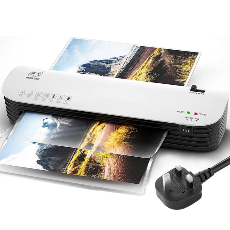 Osmile SL299 A4 Laminator Cold Hot Lamination Photo File Laminating Machine(UK Plug) - Photo Film Covering Machine by Osmile | Online Shopping UK | buy2fix