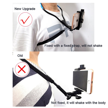 TUYU Camera Neck Holder Mobile Phone Chest Strap Mount  For Video Shooting//POV, Spec: Vertical +Phone Clip (Black) - Stand by buy2fix | Online Shopping UK | buy2fix