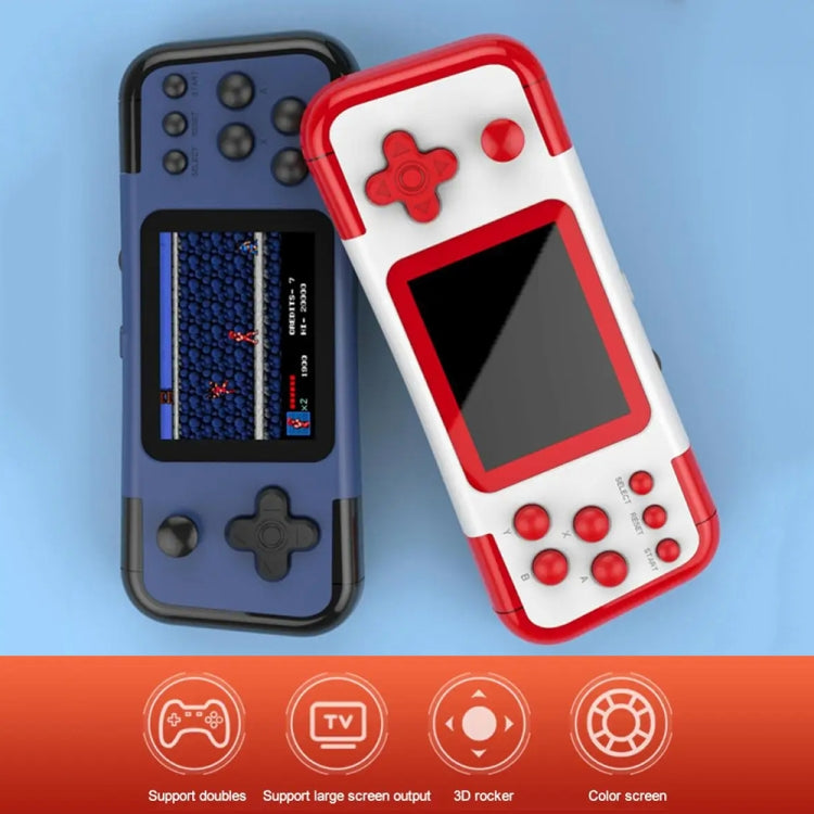 A12 3.0-inch HD Colorful Screen Retro Handheld Game Console with 666 Built-in Games, Model: Double Red Blue - Pocket Console by buy2fix | Online Shopping UK | buy2fix