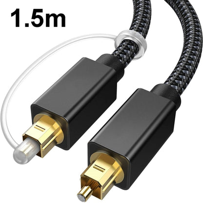 1.5m Digital Optical Audio Output/Input Cable Compatible With SPDIF5.1/7.1 OD5.0MM(Black) - Audio Optical Cables by buy2fix | Online Shopping UK | buy2fix
