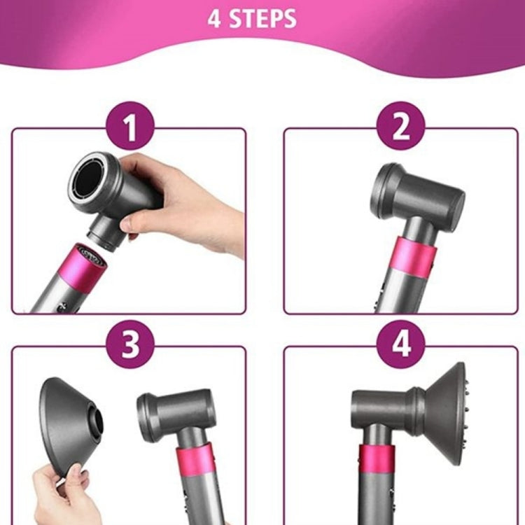 For Dyson Hair Dryer Airwarp Diffusion Nozzle Attachment Clean Brush Kit - Dyson Accessories by buy2fix | Online Shopping UK | buy2fix