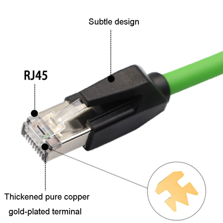 18m CAT6 Double Shielded Gigabit Industrial Cable Vibration-Resistant And Highly Flexible Drag Chain Cable - Lan Cable and Tools by buy2fix | Online Shopping UK | buy2fix