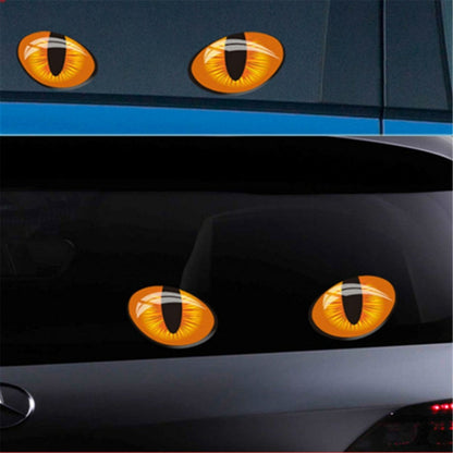 10 PCS Cute Simulation Cat Eyes Car Sticker 3D Rearview Mirror Vinyl Decal, Size: 10x8cm - Decorative Sticker by buy2fix | Online Shopping UK | buy2fix