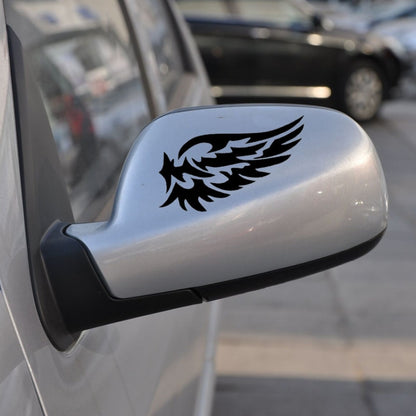 5 PCS Guardian Angel Wings Lovely Reflective Car Stickers Fashion Car Rearview Mirror Decal (Black) - Decorative Sticker by buy2fix | Online Shopping UK | buy2fix