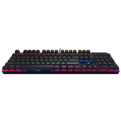 Rapoo V500 PRO Mixed Light 104 Keys Desktop Laptop Computer Game Esports Office Home Typing Wired Mechanical Keyboard(Green Shaft) - Wired Keyboard by Rapoo | Online Shopping UK | buy2fix