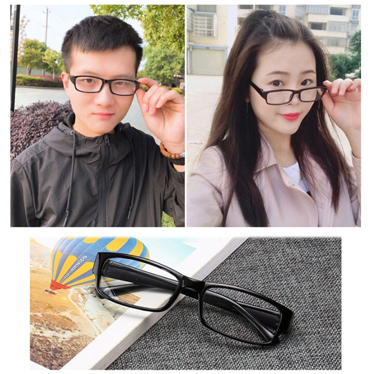 Suyan Artifact Plain Glass Spectacles Light Frame Glasses(Black) - Plain Glass Spectacles by buy2fix | Online Shopping UK | buy2fix
