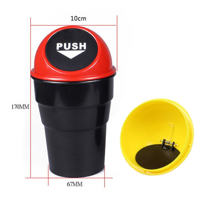 Universal Car Trash Bin Car Garbage Can Rubbish Dust Case Holder Bin Automobile Storage Bucket(Black) - Stowing Tidying by buy2fix | Online Shopping UK | buy2fix