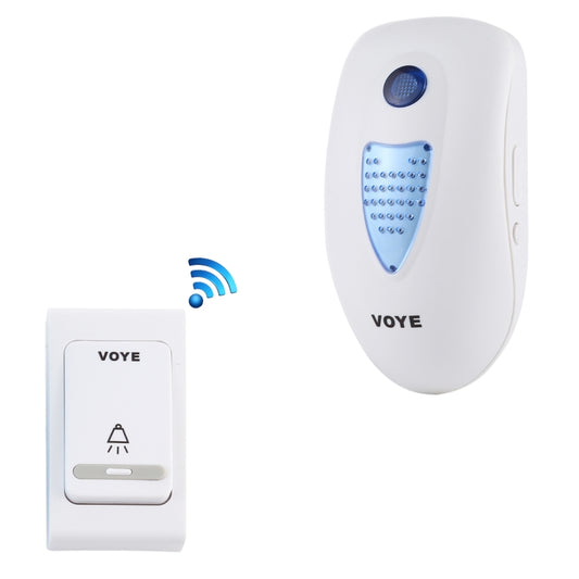 VOYE V003B Home Music Remote Control Wireless Doorbell with 38 Polyphony Sounds, US Plug (White) - Security by VOYE | Online Shopping UK | buy2fix