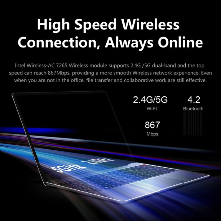 CHUWI CoreBook Pro, 13 inch, 8GB+256GB, Windows 10 Home, Intel Core i3-6157U Dual Core 2.4GHz, Support Dual Band WiFi / Bluetooth / TF Card Extension (Dark Gray) - CHUWI by CHUWI | Online Shopping UK | buy2fix