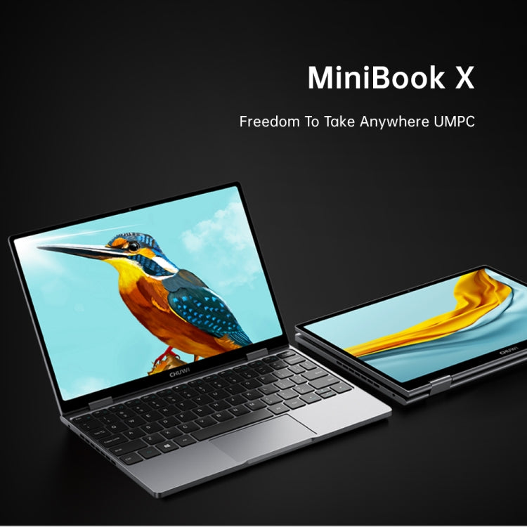 CHUWI MiniBook X Yoga Laptop, 10.51 inch, 12GB+512GB, Windows 11, Intel Alder Lake N100 Quad Core, EU Plug(Dark Gray) - CHUWI by CHUWI | Online Shopping UK | buy2fix