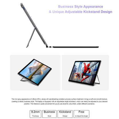 CHUWI UBook XPro 2023 Tablet PC, 13 inch, 8GB+512G, Windows 11 Intel Core i5-10210Y Quad-Core CPU, without Keyboard (Black+Gray) - CHUWI by CHUWI | Online Shopping UK | buy2fix