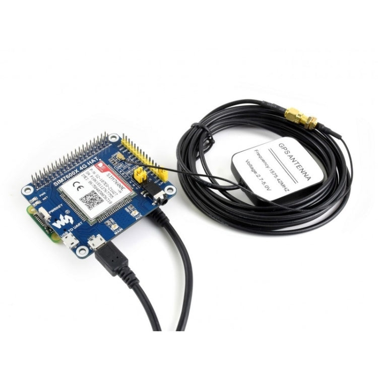 Waveshare 4G / 3G / 2G / GSM / GPRS / GNSS HAT for Raspberry Pi, LTE CAT4, for Southeast Asia, West Asia, Europe, Africa - Modules Expansions Accessories by Waveshare | Online Shopping UK | buy2fix