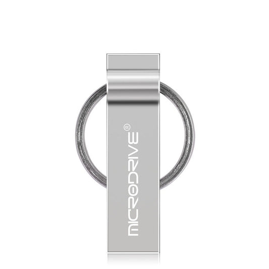MicroDrive 64GB USB 2.0 Metal Keychain U Disk (Grey) - Computer & Networking by MicroDrive | Online Shopping UK | buy2fix