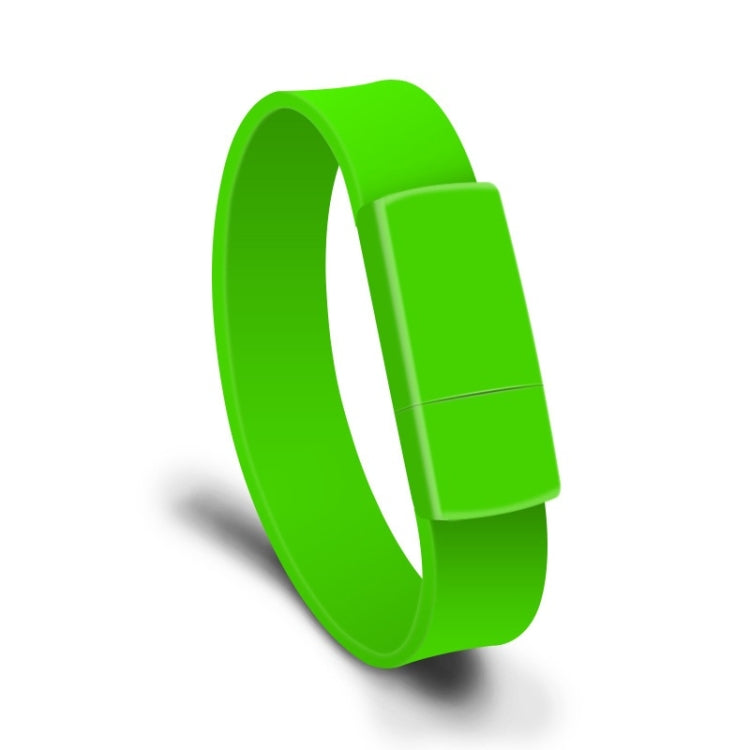 MicroDrive 8GB USB 2.0 Fashion Bracelet Wristband U Disk (Green) - USB Flash Drives by MicroDrive | Online Shopping UK | buy2fix